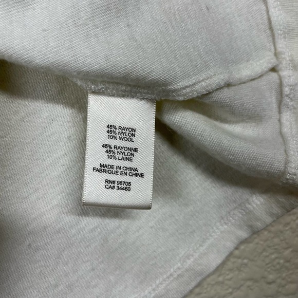 Rebecca Taylor Top Wool Twist Wrap Front Sleeveless Cream White Small - Picture 10 of 11